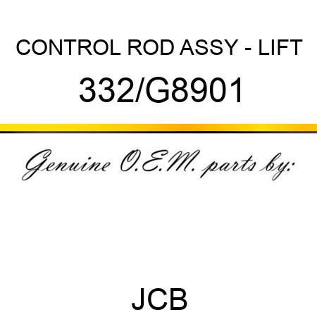 CONTROL ROD ASSY - LIFT 332/G8901