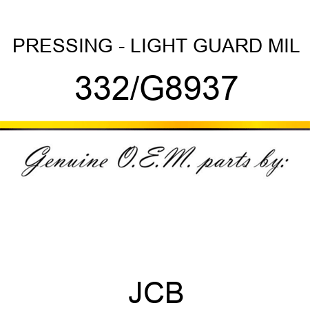 PRESSING - LIGHT GUARD MIL 332/G8937