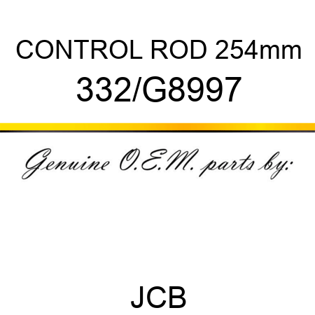 CONTROL ROD 254mm 332/G8997