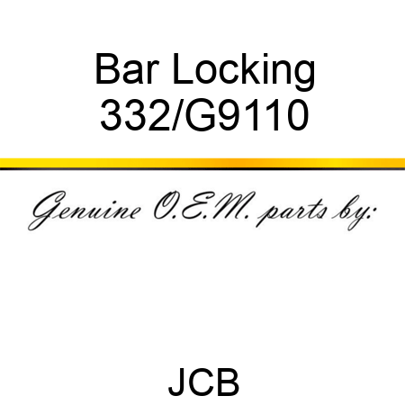 Bar Locking 332/G9110