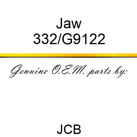 Jaw 332/G9122