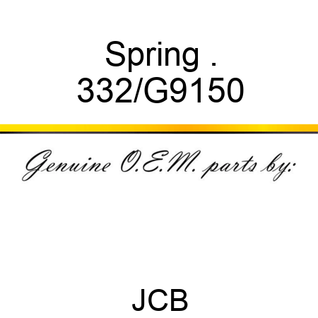 Spring . 332/G9150