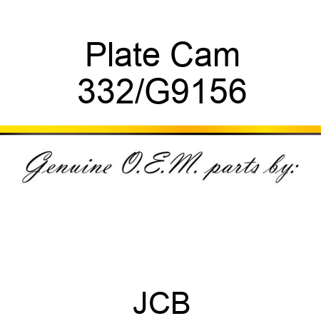 Plate Cam 332/G9156