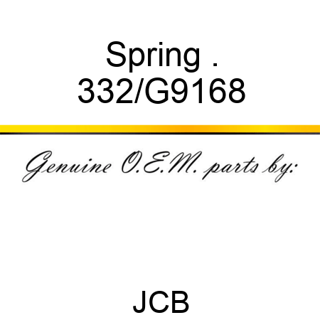 Spring . 332/G9168