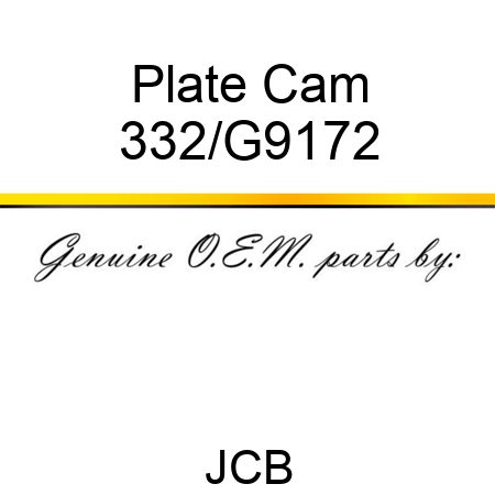 Plate Cam 332/G9172