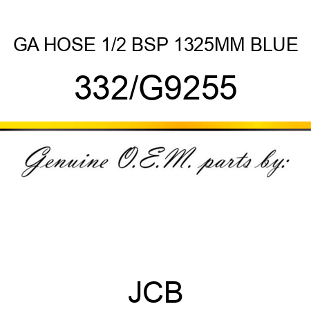 GA HOSE 1/2 BSP 1325MM BLUE 332/G9255