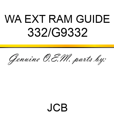 WA EXT RAM GUIDE 332/G9332