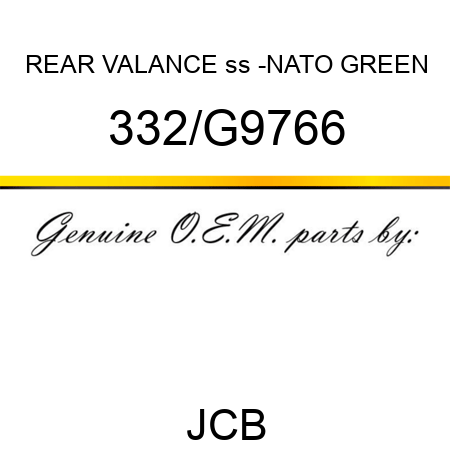 REAR VALANCE ss -NATO GREEN 332/G9766