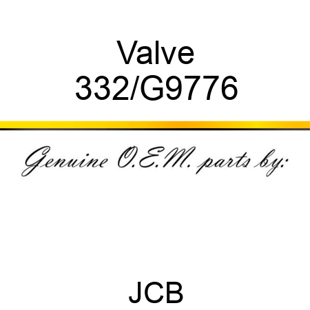 Valve 332/G9776