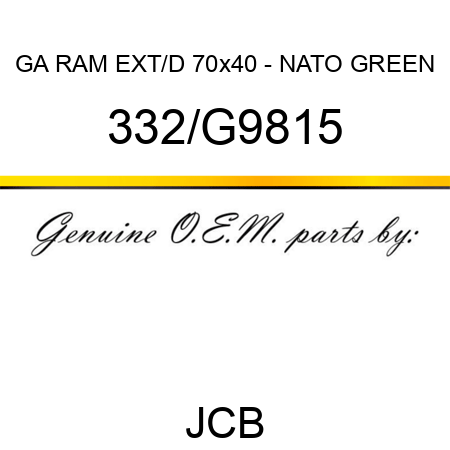 GA RAM EXT/D 70x40 - NATO GREEN 332/G9815