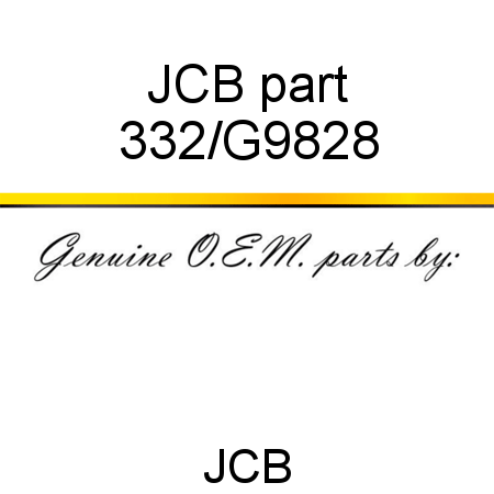 JCB part 332/G9828