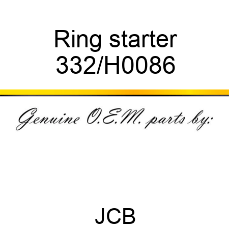 Ring starter 332/H0086