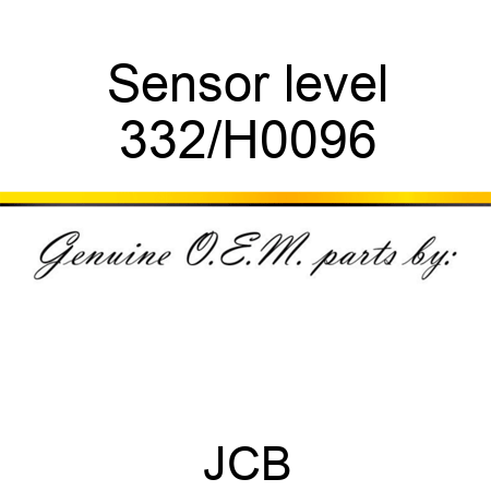 Sensor level 332/H0096