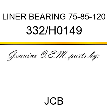 LINER BEARING 75-85-120 332/H0149