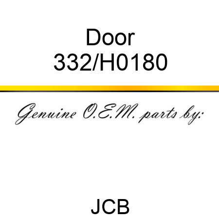 Door 332/H0180