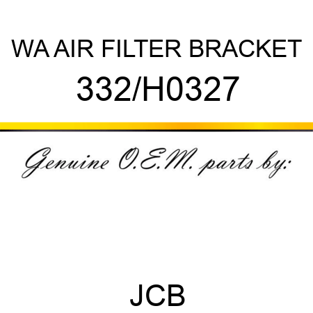 WA AIR FILTER BRACKET 332/H0327