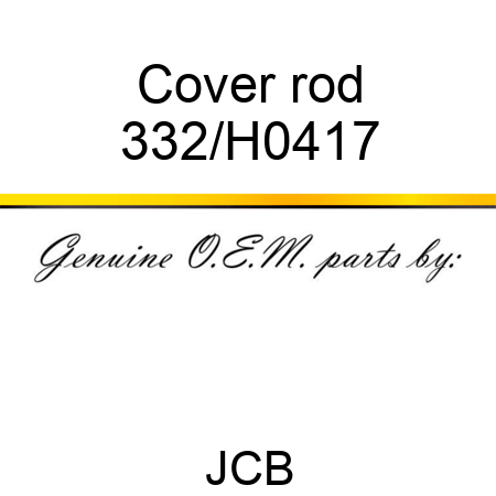 Cover rod 332/H0417