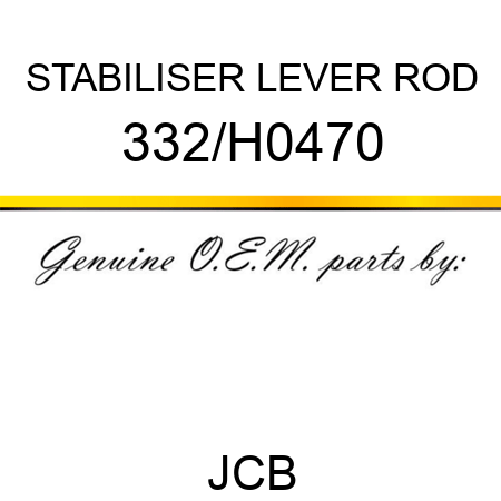 STABILISER LEVER ROD 332/H0470