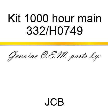 Kit 1000 hour main 332/H0749