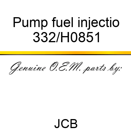 Pump fuel injectio 332/H0851