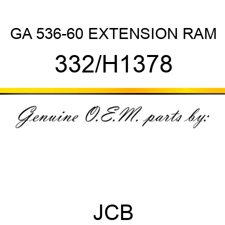 GA 536-60 EXTENSION RAM 332/H1378