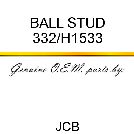 BALL STUD 332/H1533