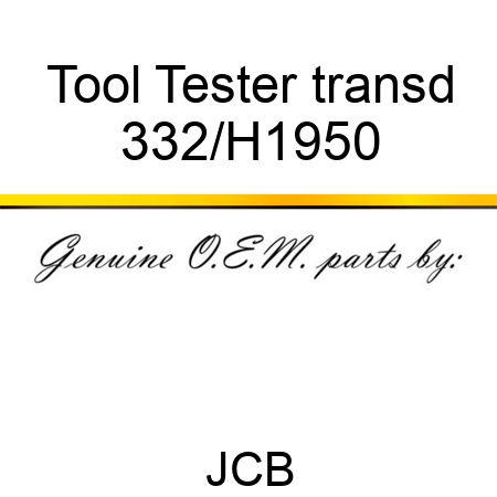 Tool Tester transd 332/H1950