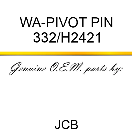 WA-PIVOT PIN 332/H2421