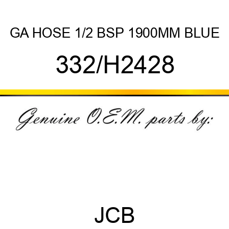 GA HOSE 1/2 BSP 1900MM BLUE 332/H2428