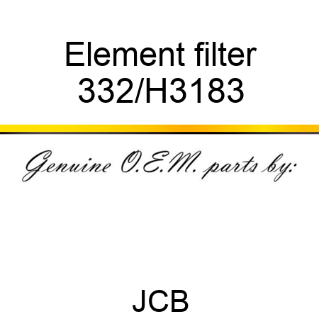 Element filter 332/H3183