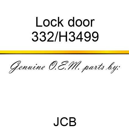 Lock door 332/H3499