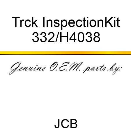 Trck InspectionKit 332/H4038
