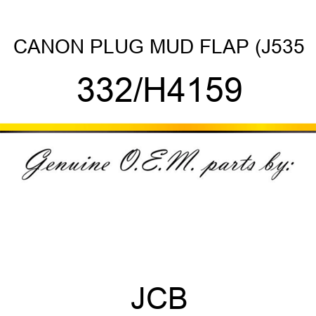 CANON PLUG MUD FLAP (J535 332/H4159