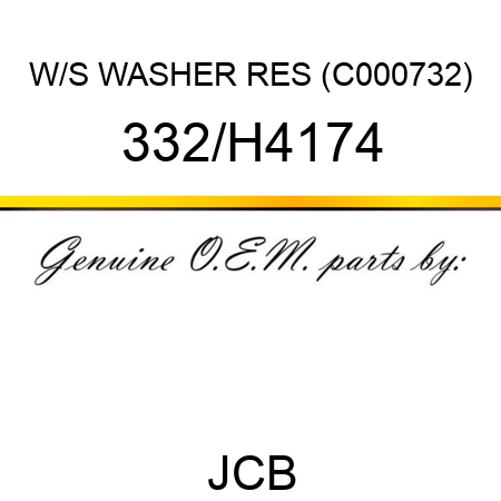 W/S WASHER RES (C000732) 332/H4174