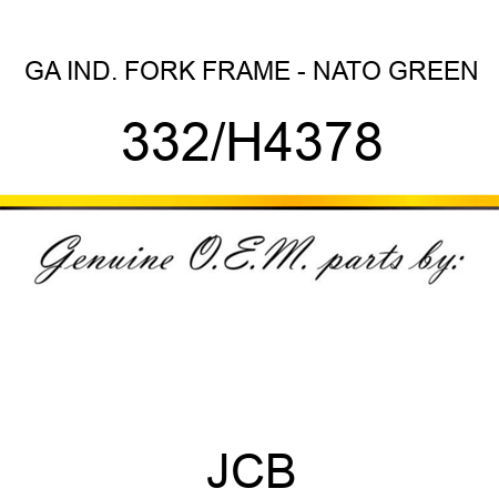 GA IND. FORK FRAME - NATO GREEN 332/H4378