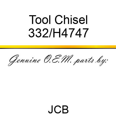 Tool Chisel 332/H4747