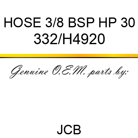 HOSE 3/8 BSP HP 30 332/H4920