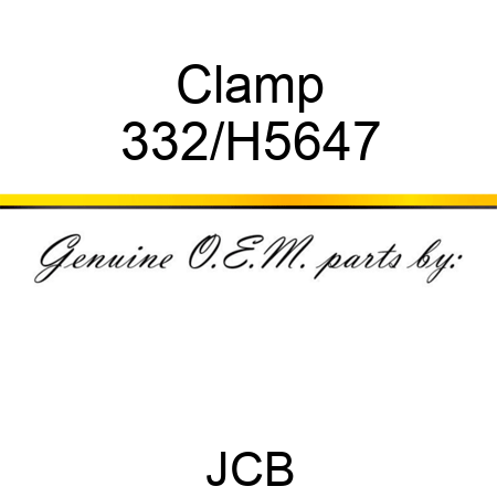 Clamp 332/H5647