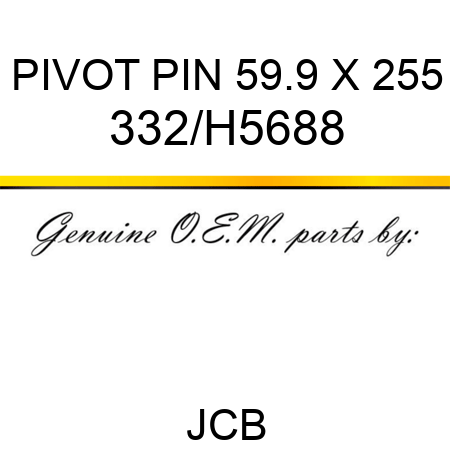 PIVOT PIN 59.9 X 255 332/H5688