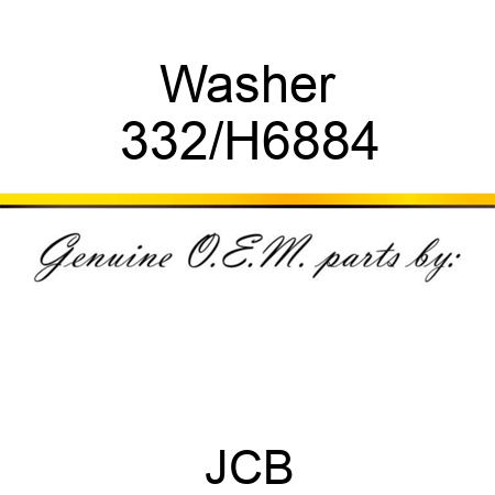 Washer 332/H6884