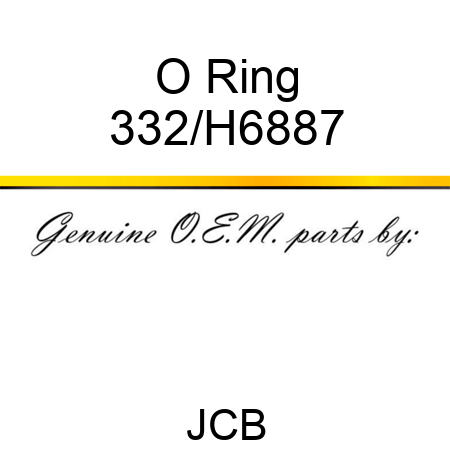 O Ring 332/H6887
