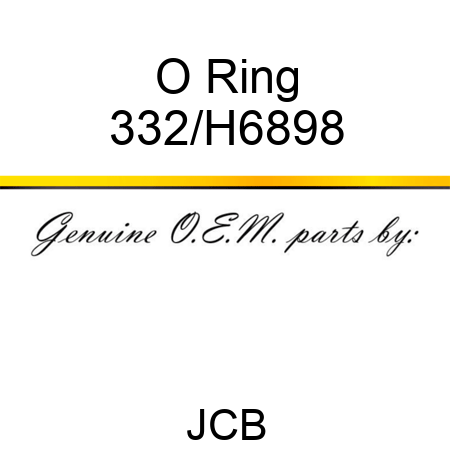 O Ring 332/H6898