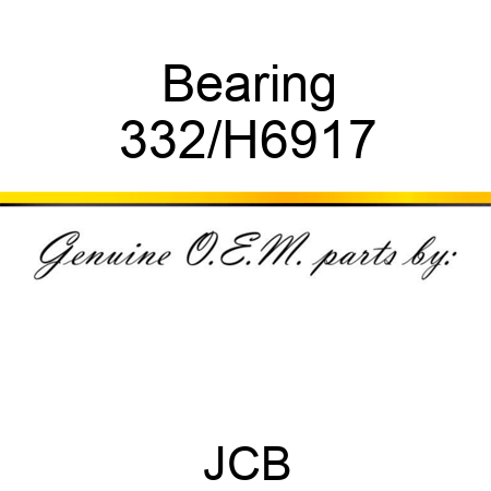 Bearing 332/H6917