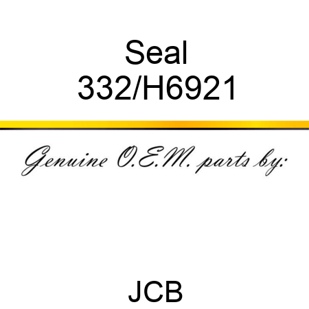 Seal 332/H6921