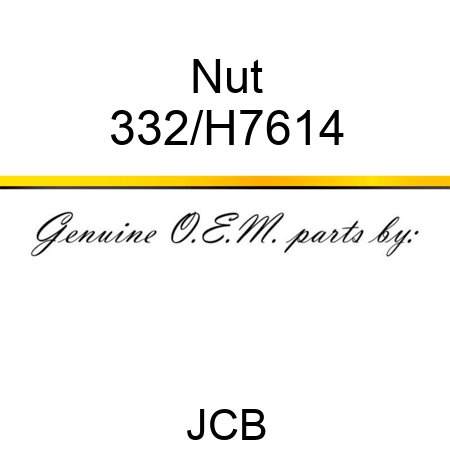 Nut 332/H7614