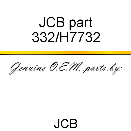 JCB part 332/H7732