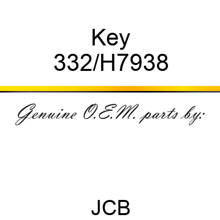Key 332/H7938