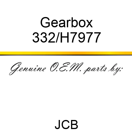 Gearbox 332/H7977