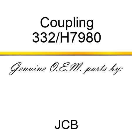 Coupling 332/H7980