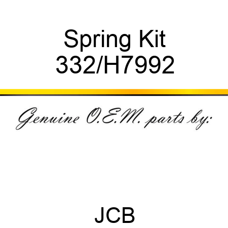 Spring Kit 332/H7992